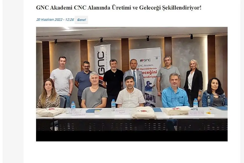 GNC Akademi CNC Alanında Üretimi ve Geleceği Şekillendiriyor!